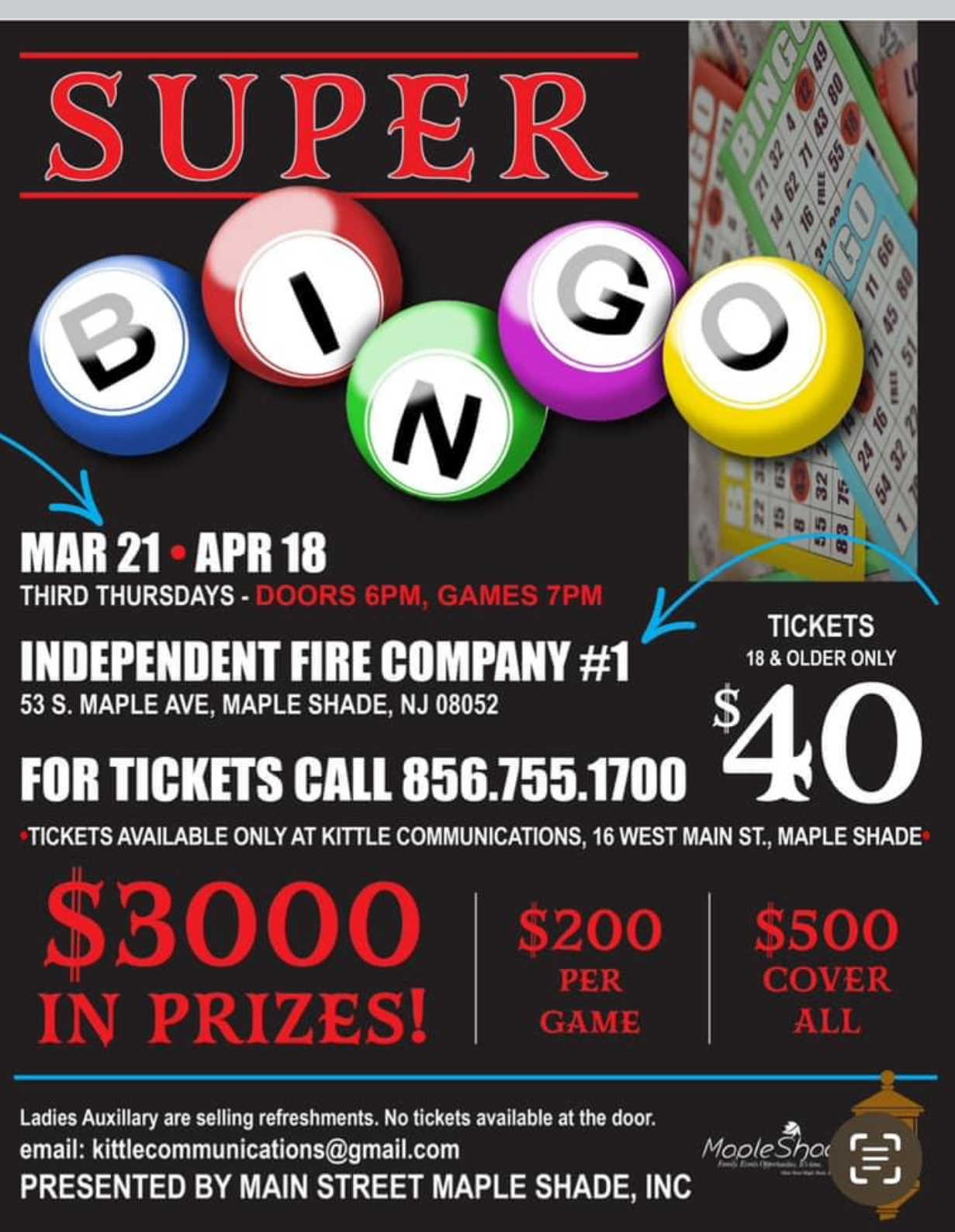 Bingo 2024 Schedule Main Street Maple Shade Bingo 2024 Schedule Main Street Maple Shade